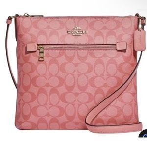 Coach C1554 Women's Crossbody Rowan File Bag - Pink
